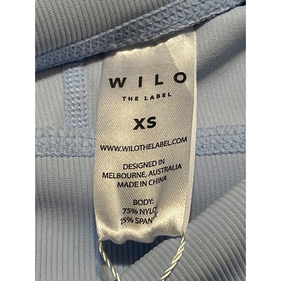 Wilo Wellness XS Sweatshirt & Shorts Activewear Set In Yellow & Light Blue - Picture 3 of 15